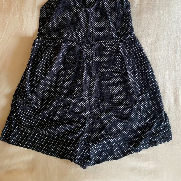 Pull&Bear Black Polka Dot Pull-on Playsuit Romper - Picture 6 of 7
